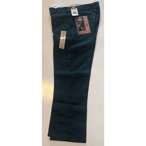Dickies 874 Flat Front Green Work Uniform Pants 32 x 30 NWT Easy care #3